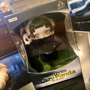 Skullpanda Lazy Panda Plush Doll Pendant